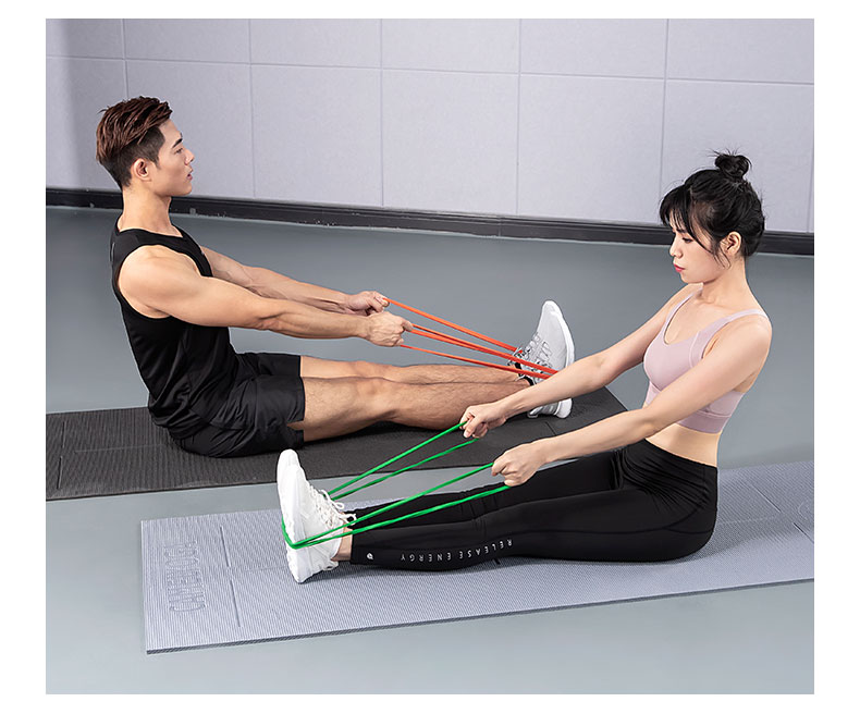 骆驼拉力带男女运动弹力带开肩拉伸绳子健身瑜伽带翘臀阻力带练肩 y0