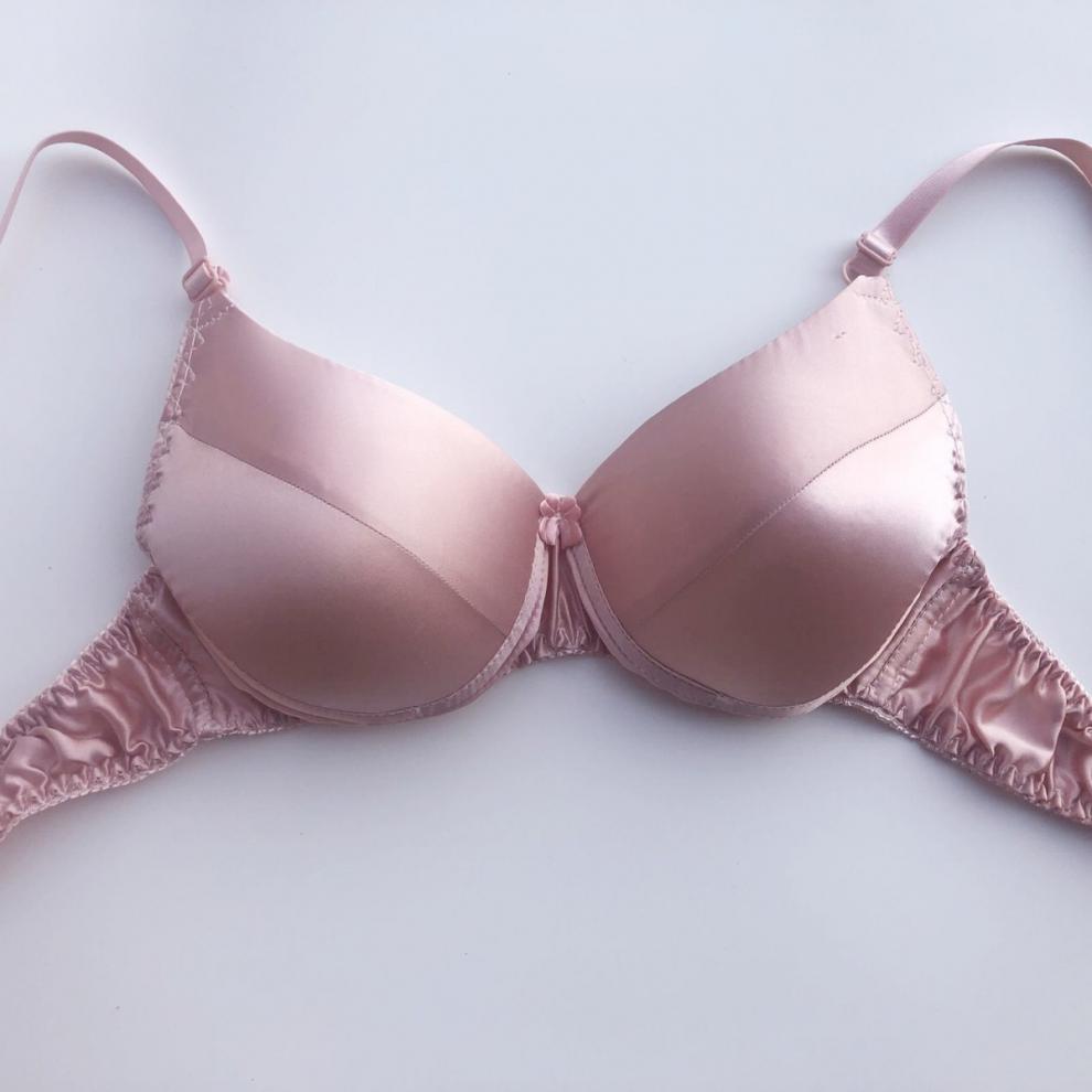 放心购文胸100桑蚕丝无痕内衣女薄无钢圈舒适透气大码胸罩2号花色42码