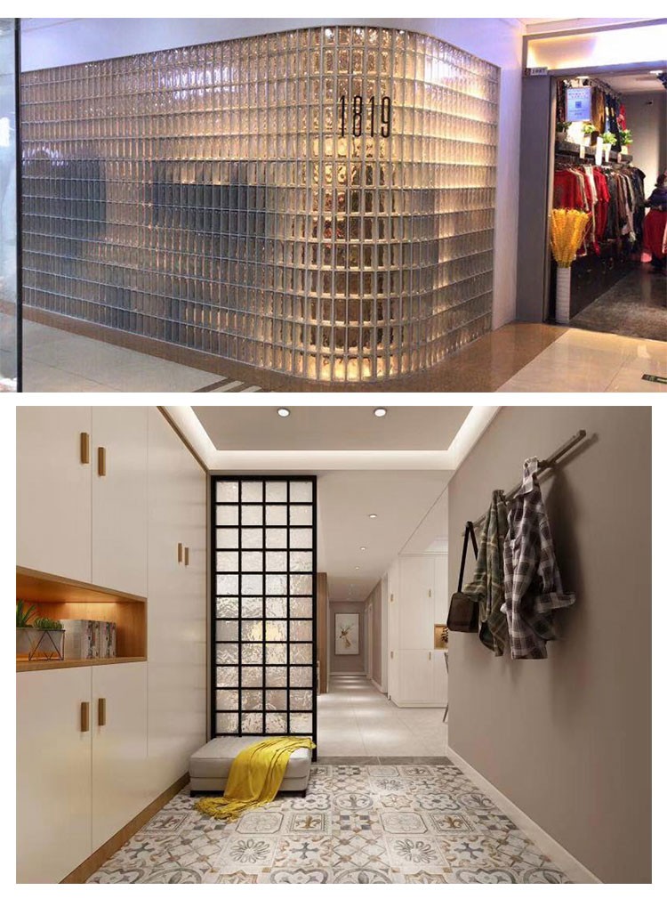 空心玻璃砖云雾纹隔断墙透明方形水晶砖家用玄关背景墙卫生间厨房