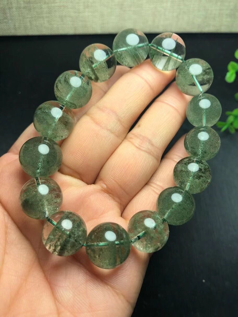 收藏级巴西绿幽灵千层满天星手链男女手串招正财旺事业礼物满天星10mm