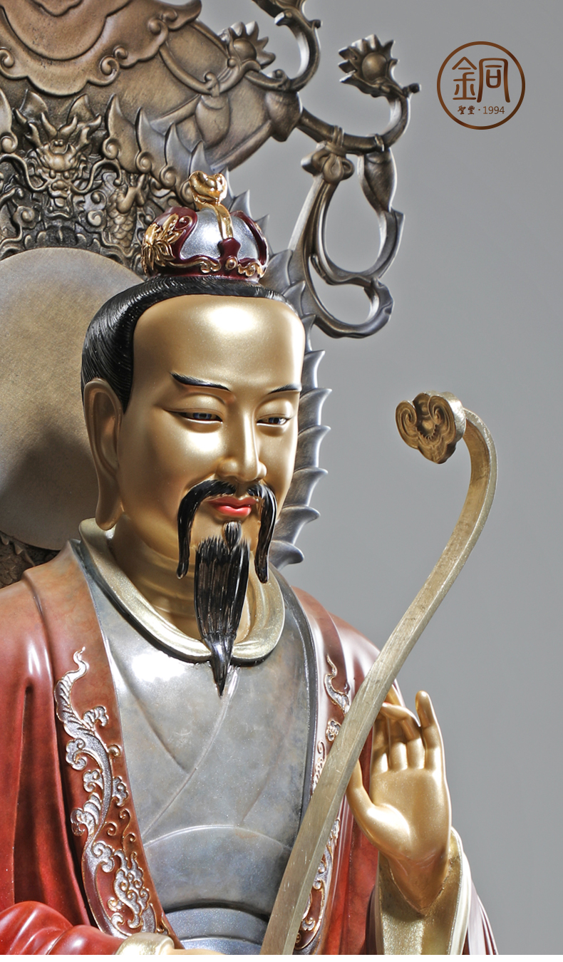 圣丰造像纯铜太上老君神像摆件道家供奉太清道德天尊铜