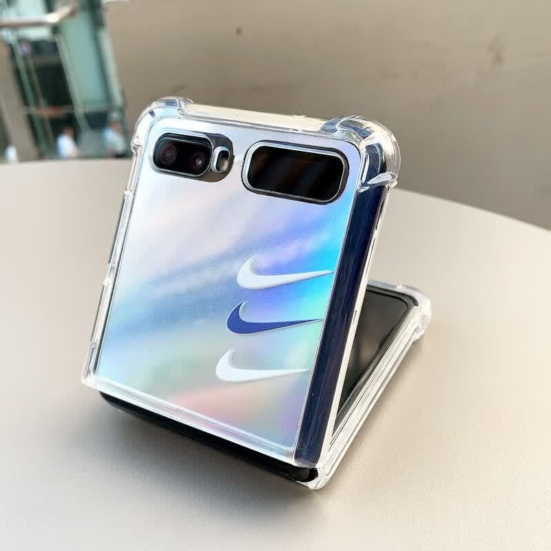 曼笃适用镭射潮牌小怪兽三星zflip3手机壳套f7070f7000斜挎女款折叠