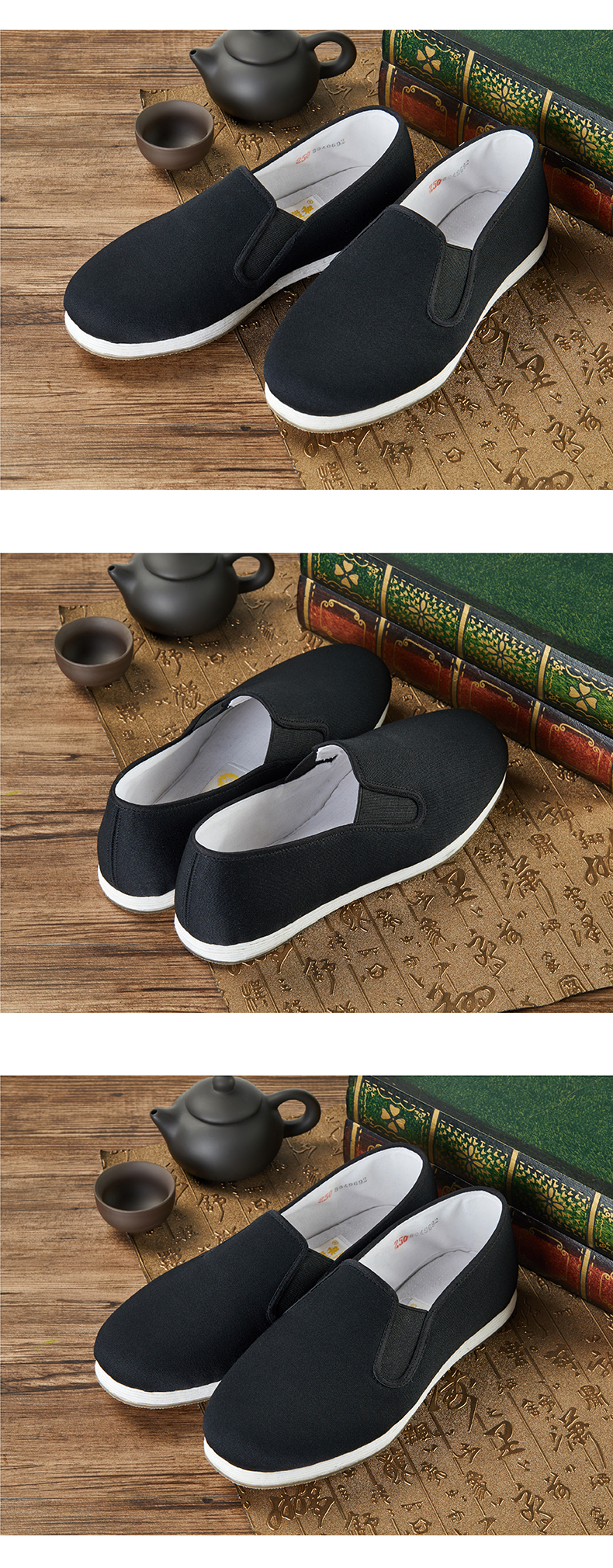 同升和老北京布鞋男鞋千层底手工布鞋男经典圆头春秋透气开车鞋布底无