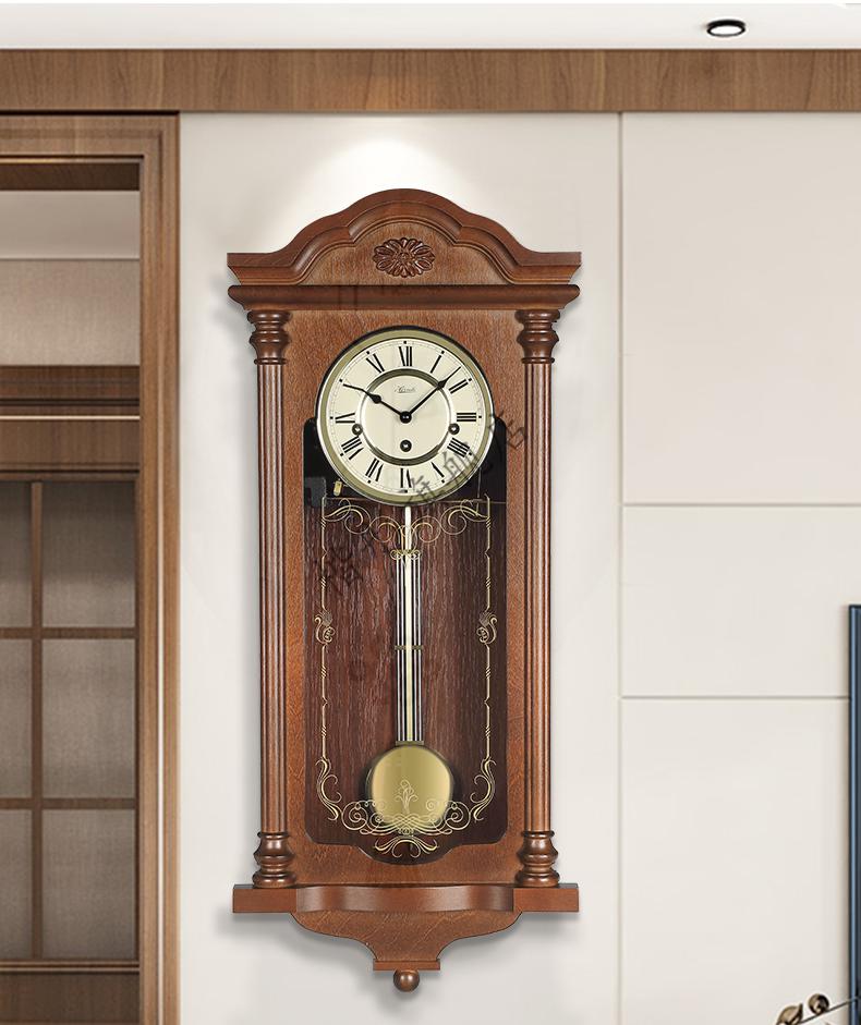 京选优品赫姆勒机械挂钟欧式创意复古客厅卧室整点报时时钟表关注店铺
