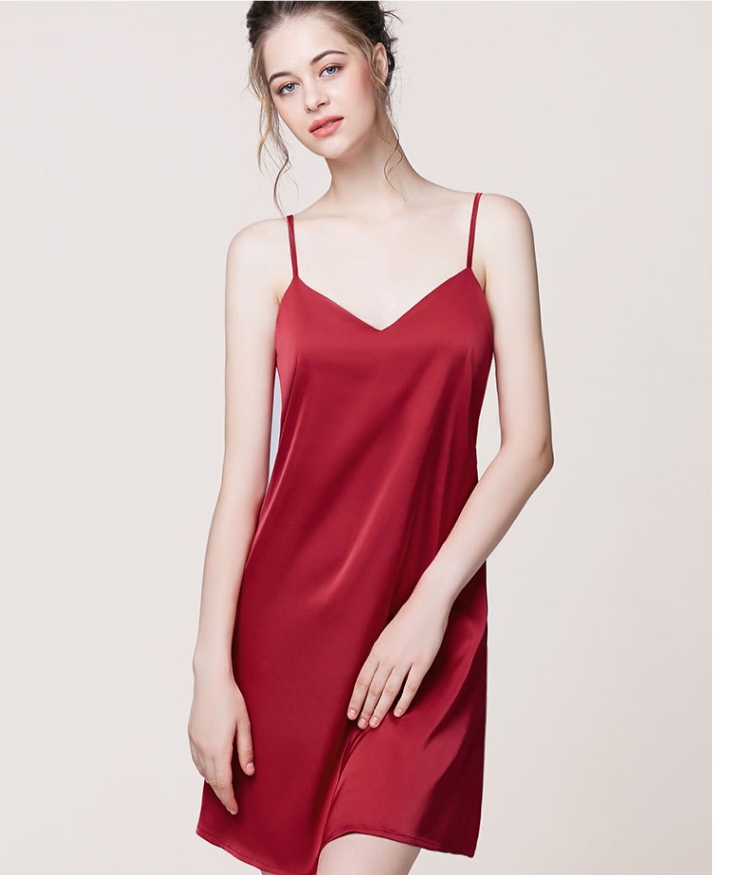 莫代尔春秋季冰丝女睡裙夏天薄款丝绸吊带性感睡衣火辣可外穿春秋家居