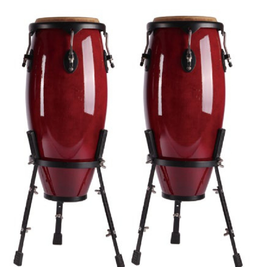 超值好物〗奥尔夫康佳鼓conga 拉丁鼓水牛皮手鼓 10寸11寸12寸组合