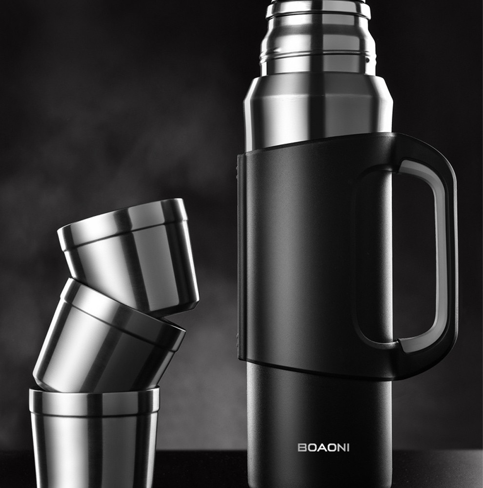 德国博奥尼316不锈钢全钢保温壶杯男户外大容量2l家用室内保温瓶暖