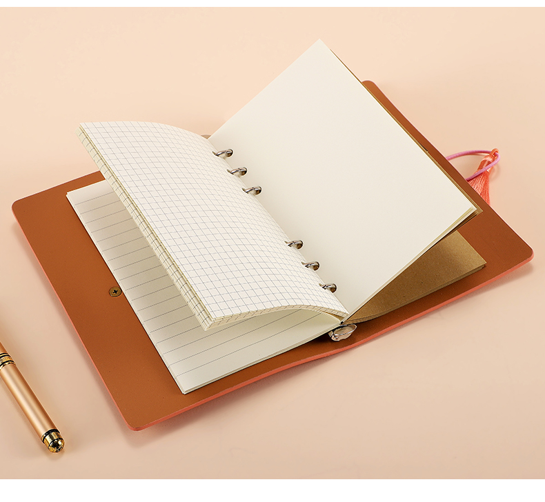 腾亿优品 活页本替芯网格活页可拆卸六孔笔记本替换内页空白简约