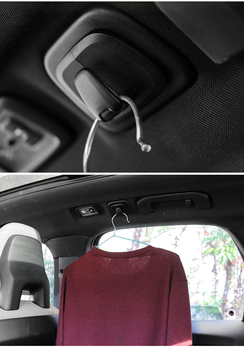 xc40 v60 v90 s60内饰车载衣架钩改装汽车用品 车顶挂钩黑色款2件装