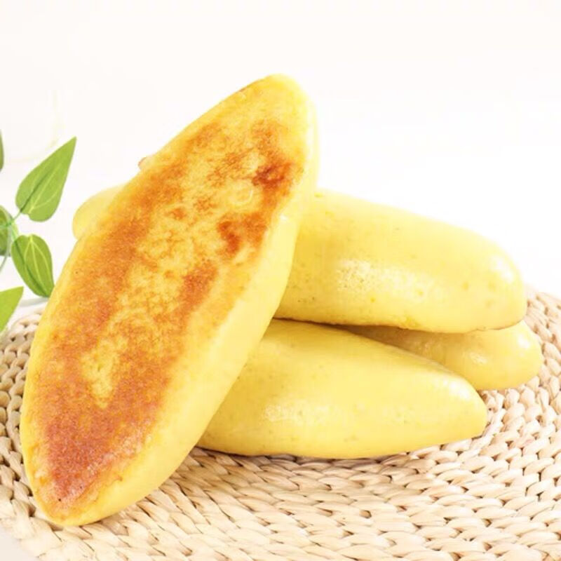 饼子杂粮粗粮馍馒头早餐 现做现发长玉米饼12个 东北特产铁锅长玉米饼