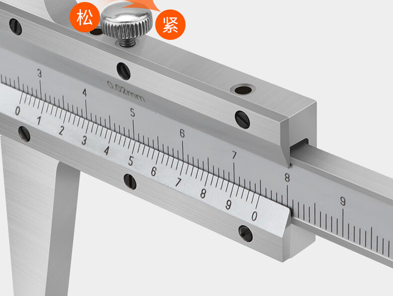 桂林桂量遊標深度尺高精度不鏽鋼遊標卡尺刻度測量深度卡尺西北一測