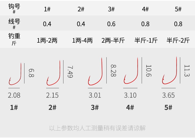 日本防缠绕秋田狐鱼钩绑好子线双钩成品套装日本进口有倒刺秋田狐双钩