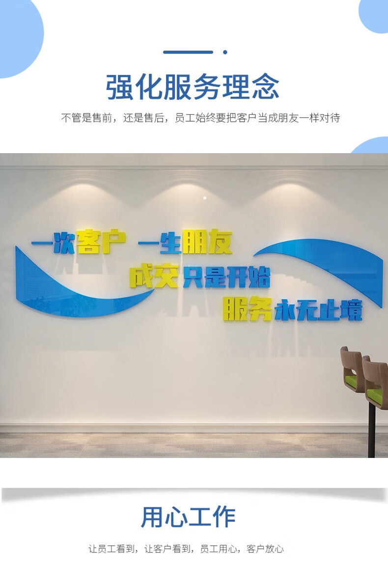祺匠屋销售公司办公室墙面装饰企业文化背景墙贴纸亚克力励志标语3d