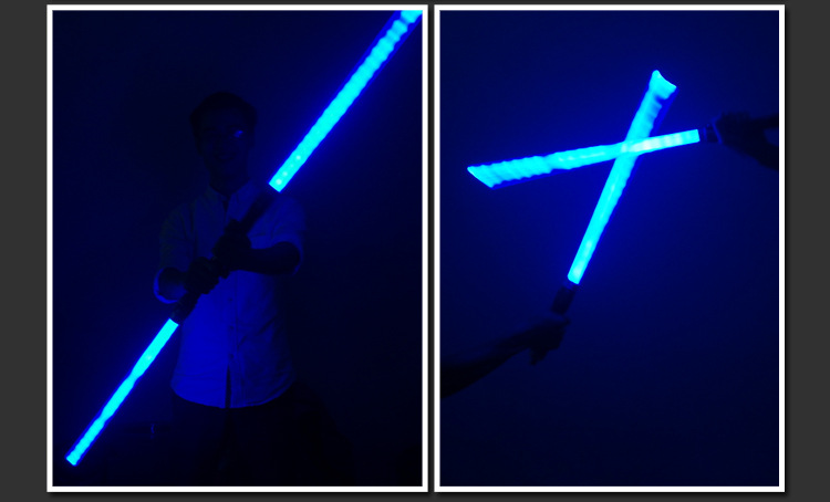 光剑抖音同款儿童激光剑玩具万圣节活动道具发光剑玩具 单支(蓝色)