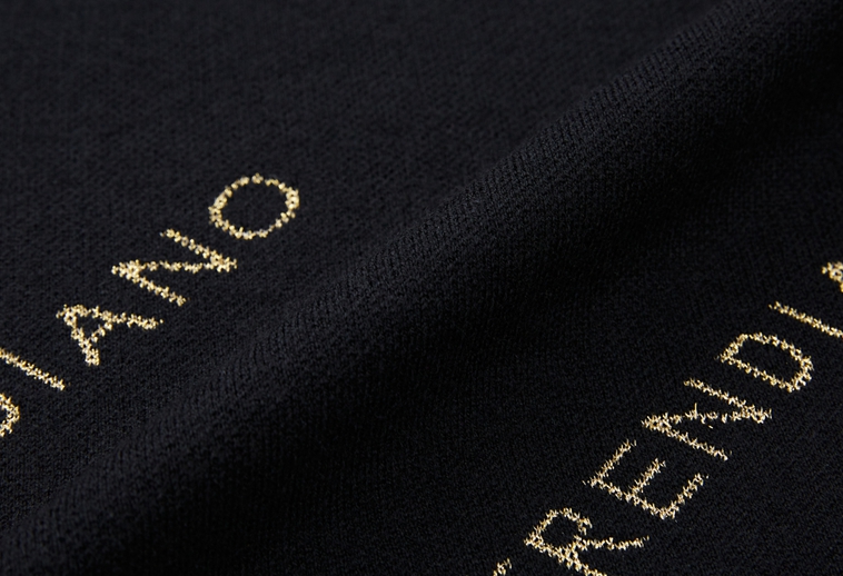 trendiano潮牌 冬季男装镀金logo刺绣针织衫男3re4034580 黑色 m