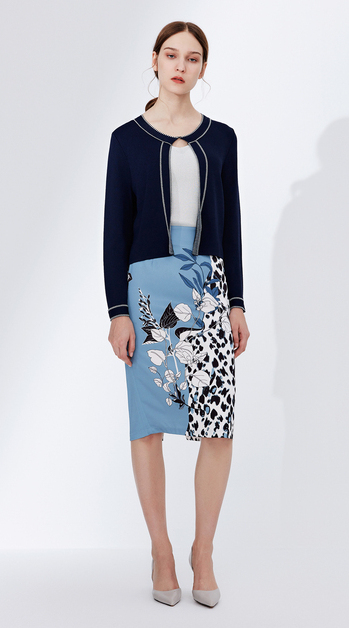 女装 短外套 欧柏兰奴(omnialuo) 欧柏兰奴2021年秋季新款空调衫开衫