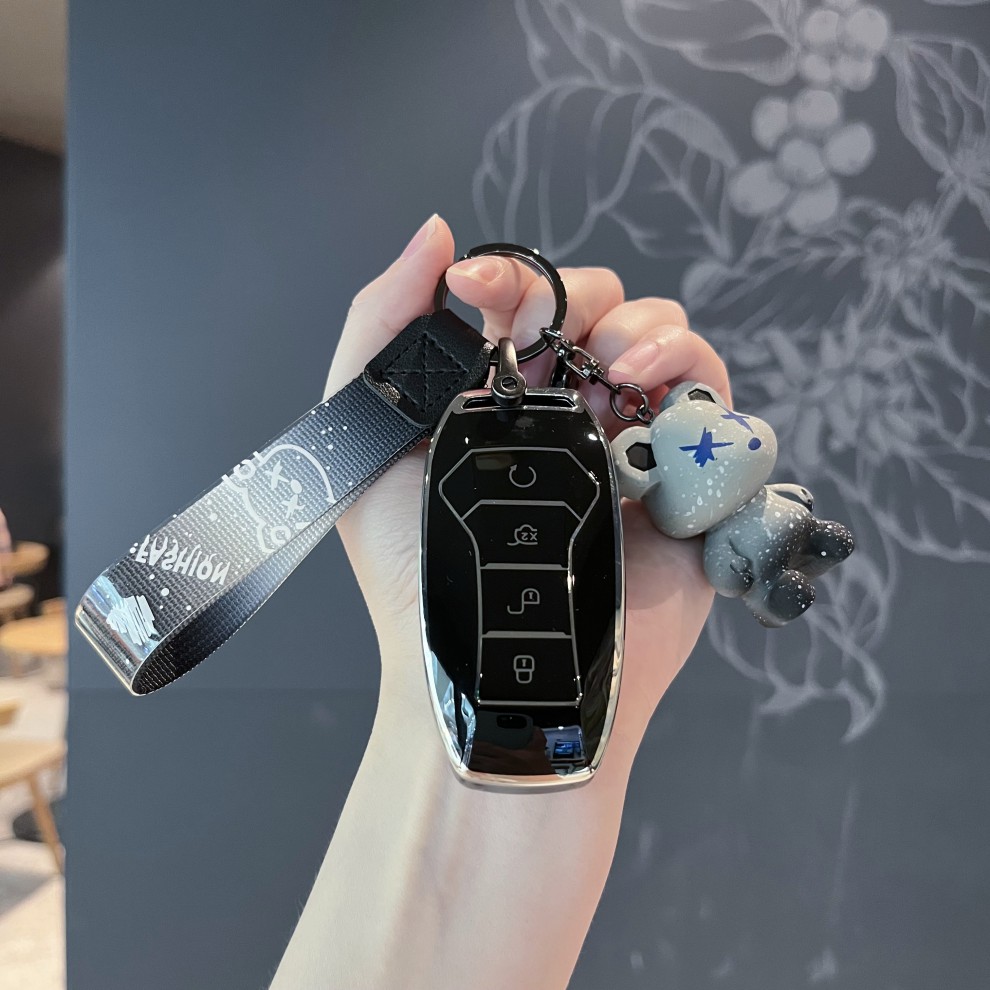 适用于22款比亚迪汉ev车钥匙套21款宋pro秦plus唐dmi秦元男女 选择