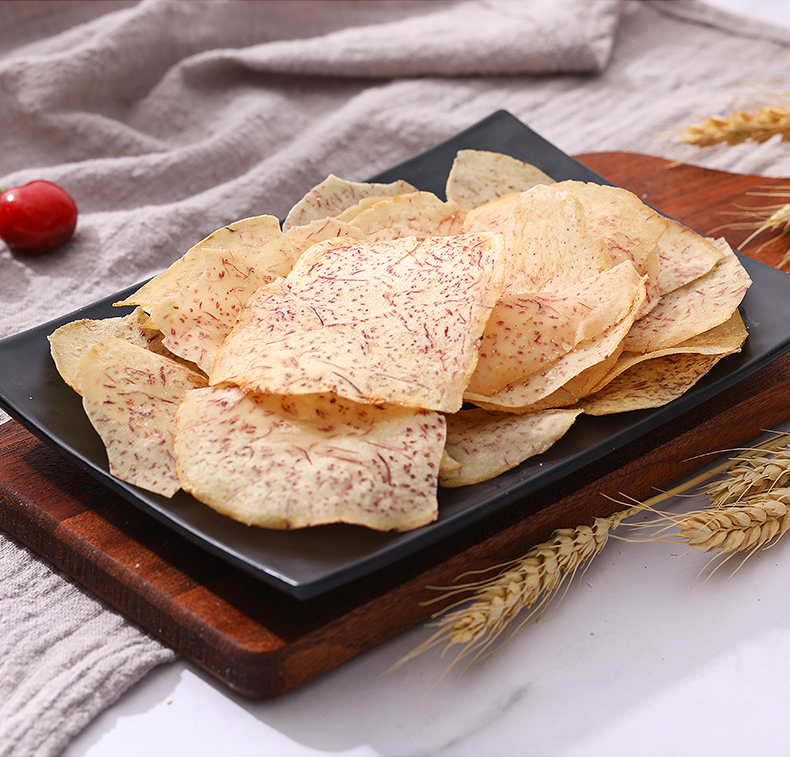 香芋脆片芋头片椒盐原切香芋脆芋酥片薄脆芋头干网红零食 椒盐味120g*