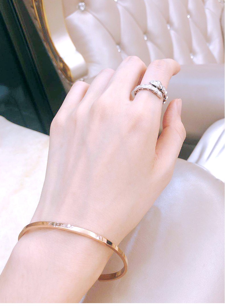 centurykindle小ck手镯情侣手镯一对素圈玫瑰金手镯情侣礼物一对纪念