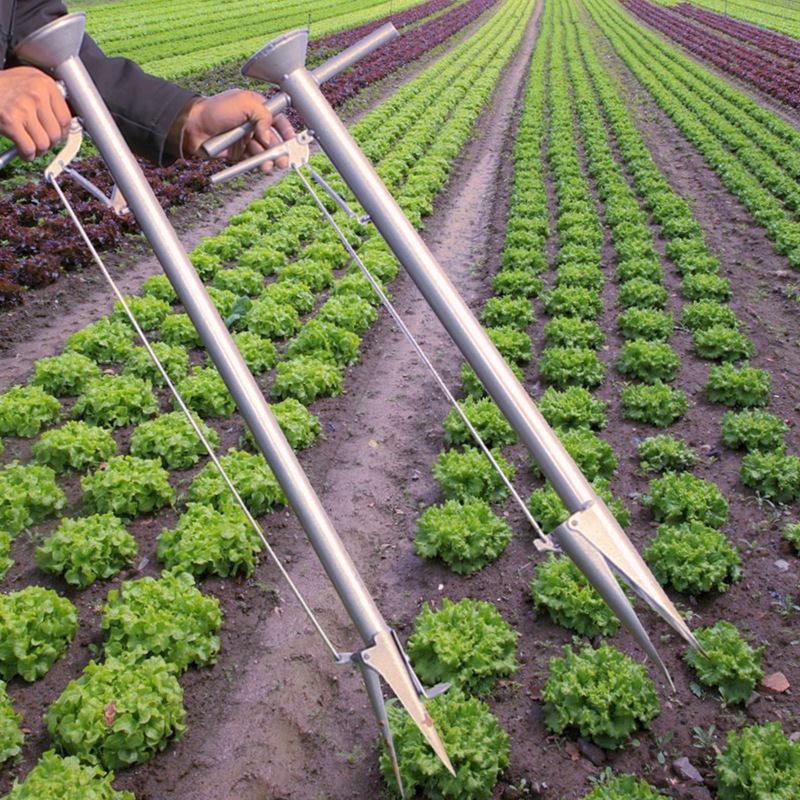 德骊嘉 玉米点播器播种机农用工具花生栽苗器手动小型家用移苗器农业