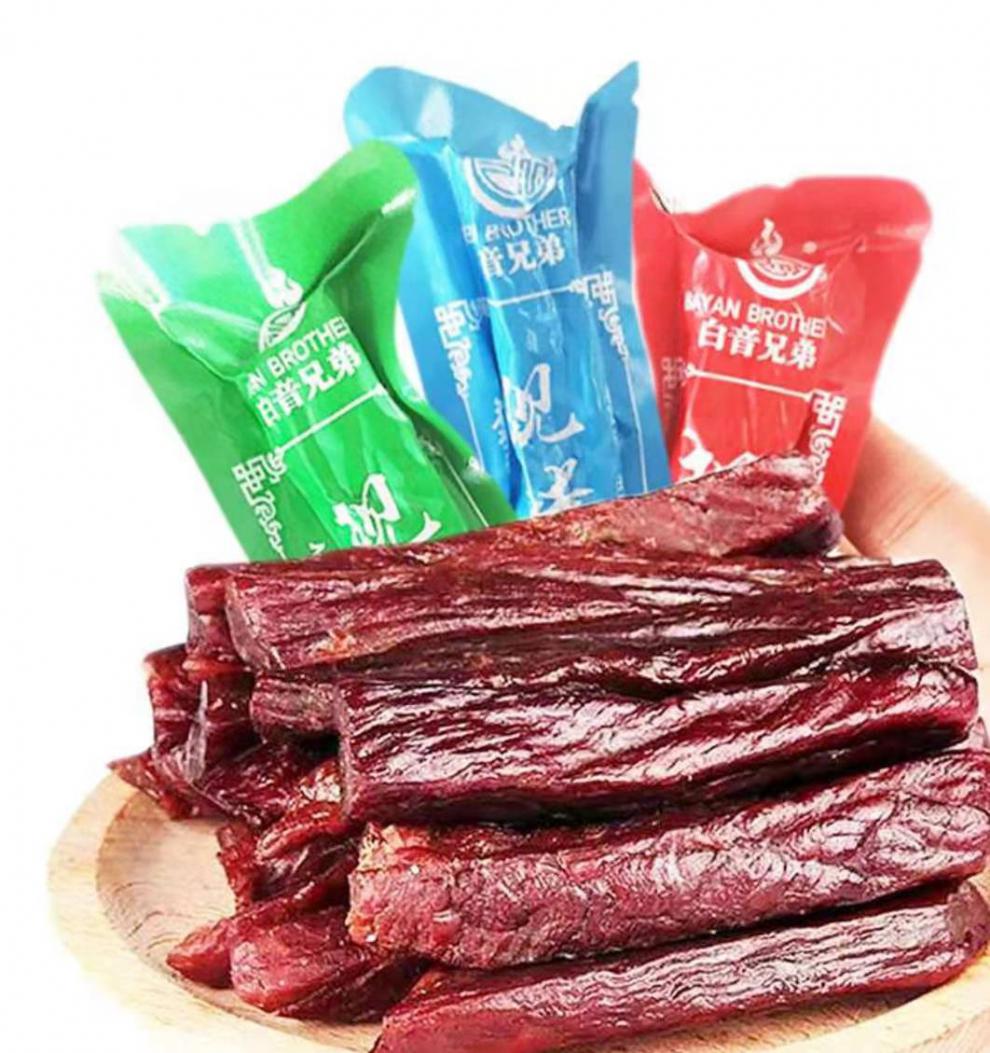 白音兄弟现烤牛肉干独立包装250g零食手撕真空内蒙古风干袋装原味250