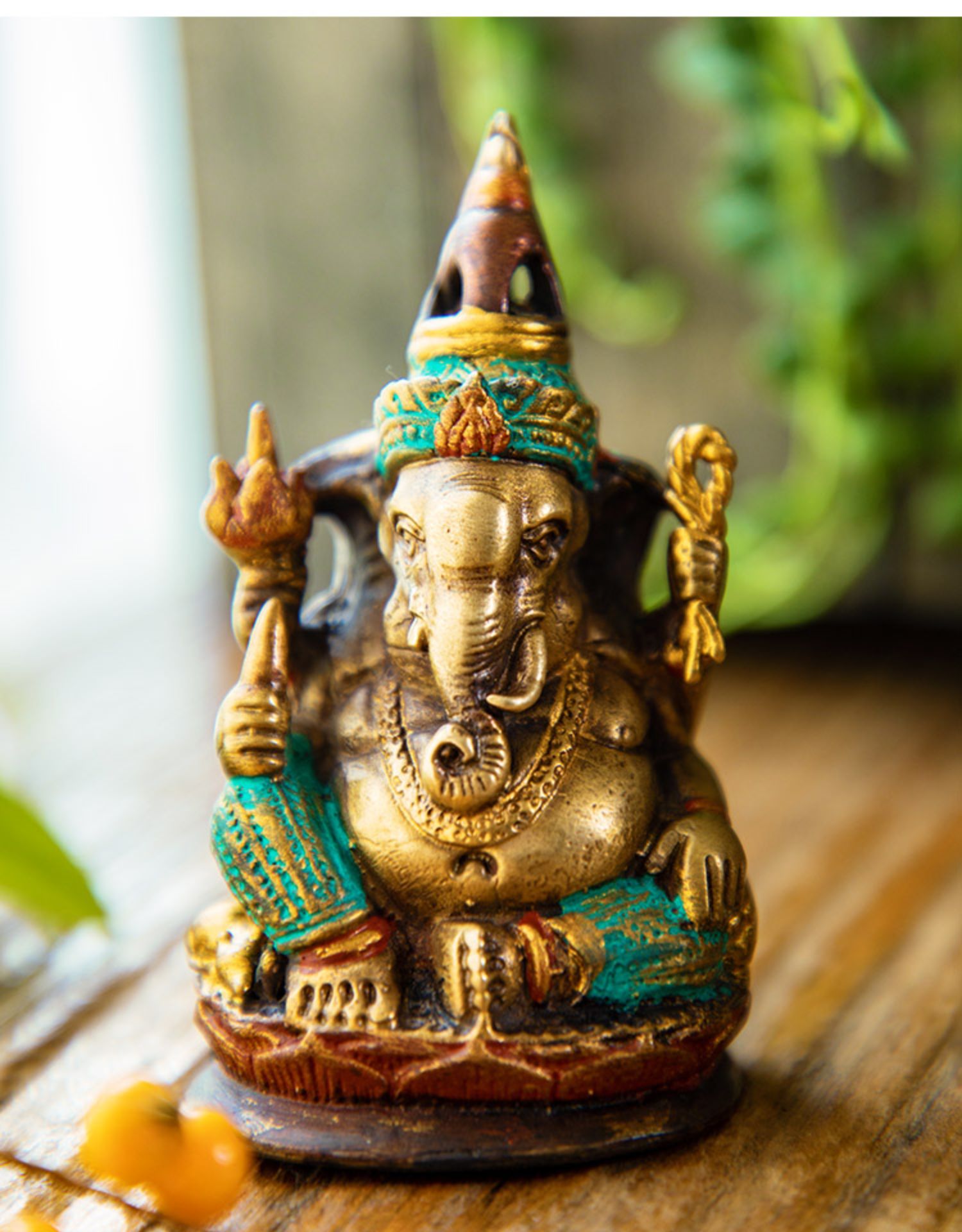 异丽家居 桌面装饰摆件 泰国象鼻大象摆件 玄关摆件 佛像 泰式客厅