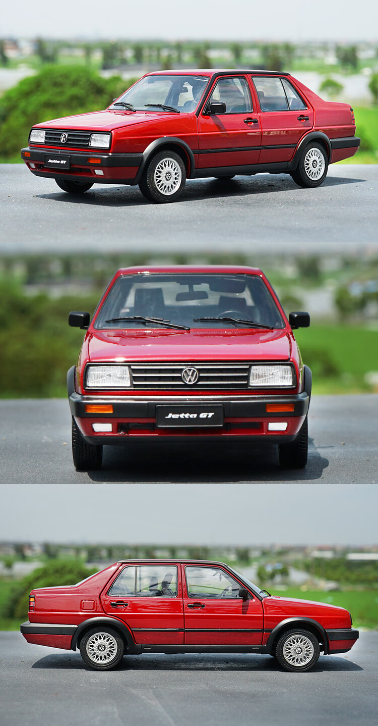 汽车模型1:18 大众面包1:18 一汽大众 捷达 jetta 经典版 方灯捷达