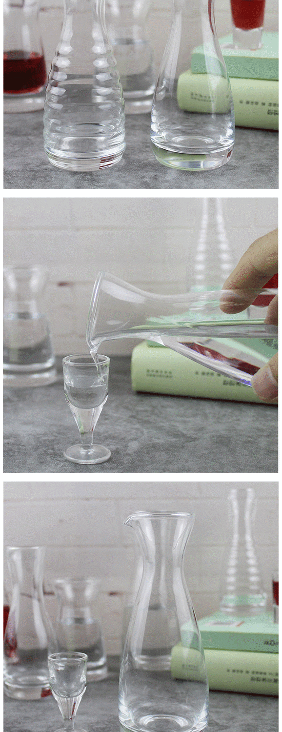 量酒倒酒六个装白酒红酒洋酒烈酒分酒器家用带刻度壶f34螺纹分酒壶