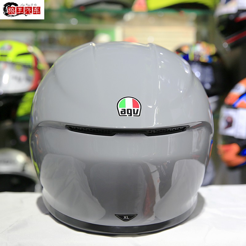 意大利现货k6摩托车头盔碳纤维轻便全盔四级跑盔春夏季赛道盔黑黄色xl