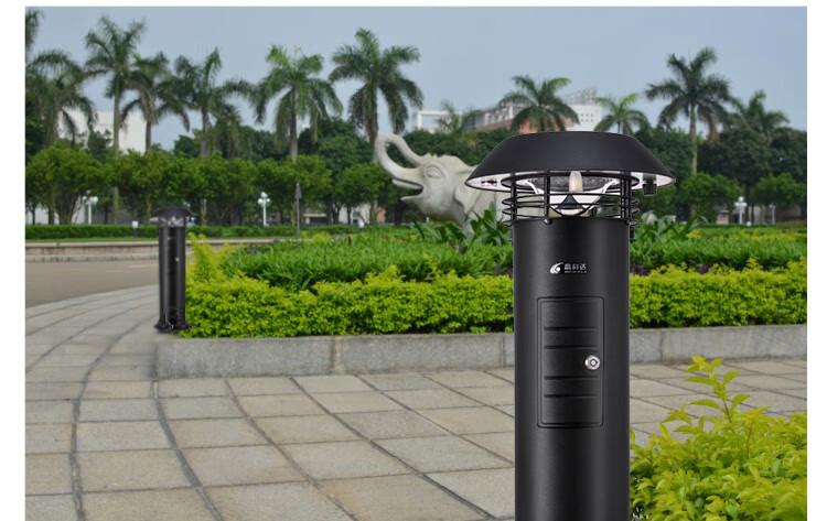 高科达智能户外灭蚊灯室外庭院别墅花园工程大型号功率防水灭蚊器黑色