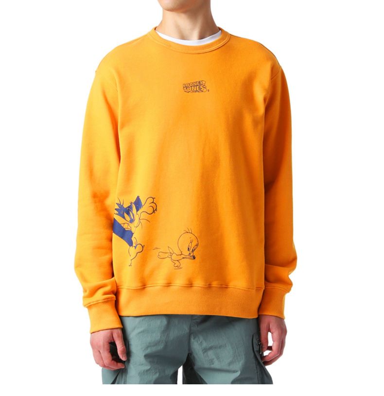 it :chocoolatelooney tunes联乘情侣款圆领卫衣角色印花3027ufh bkx