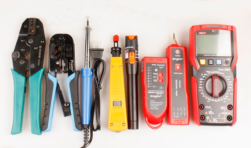 弱电工具套装 yp-20弱电通讯网络维护套装2m线光通信电讯安装维修工具