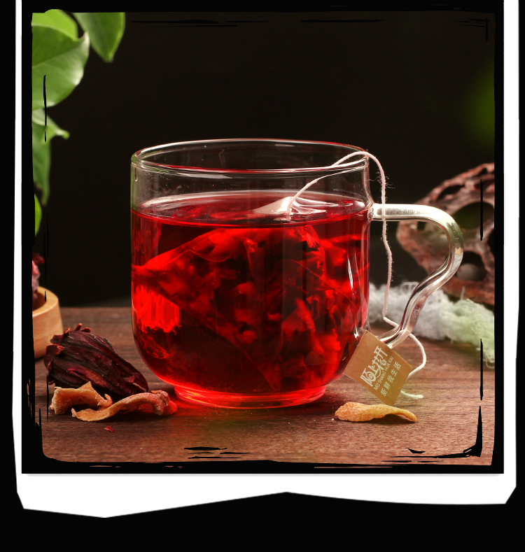 陈皮洛神花茶洛神花玫瑰茄太新鲜二洛神花干旗舰店同款陈皮茶泡茶