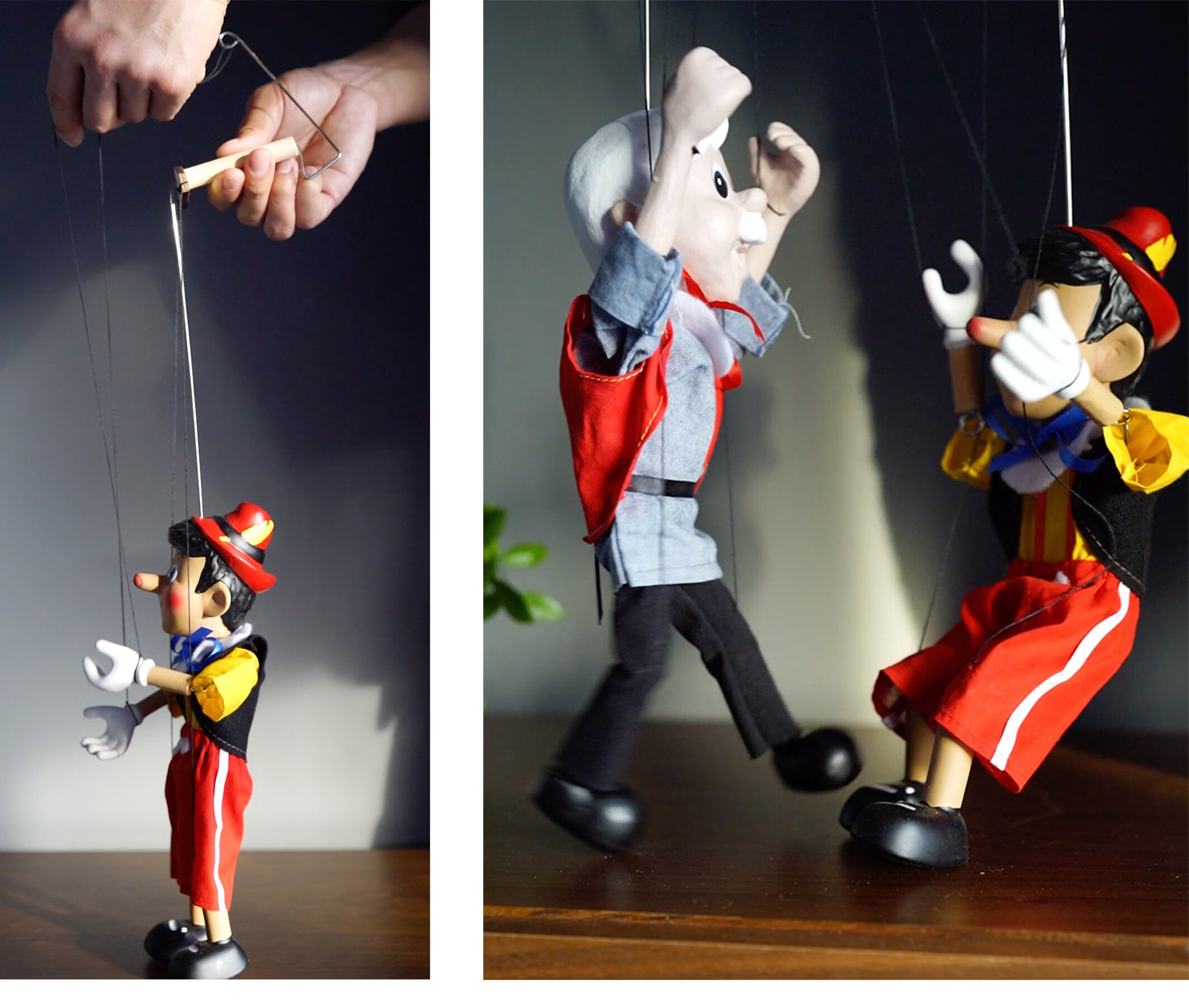 匹诺曹提线木偶玩偶幼儿园玩具人偶礼物定制教具木偶戏剧表演道具