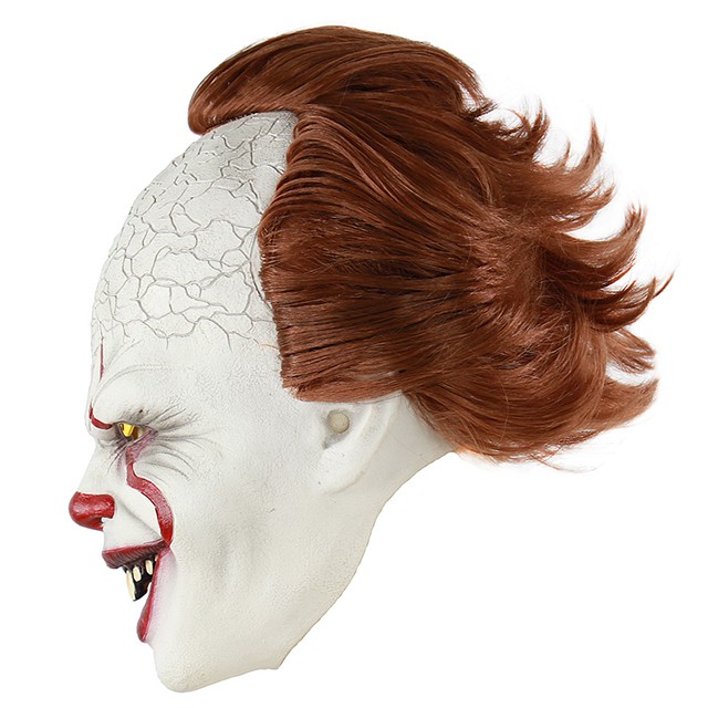 joker小丑面具微笑恐怖男全脸cos套头面具万圣节抖音网红小丑回魂头套
