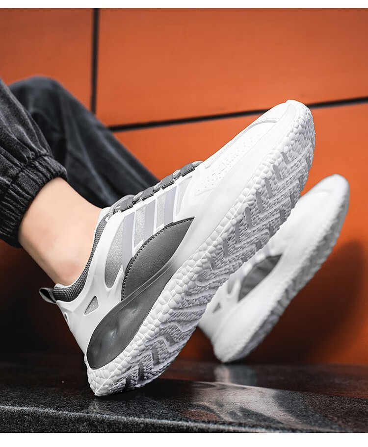 踏云爆米花鞋男鞋夏季透气2022新款运动鞋休闲网面学生爆米花小白椰子