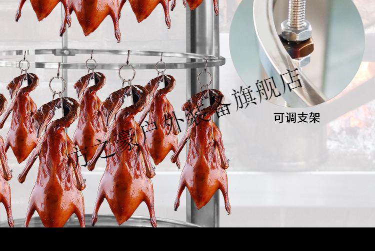 方之豪烤鸭炉商用燃气煤气电热电烤炉木炭北京烤鸭箱全自动旋转烤鸡烧
