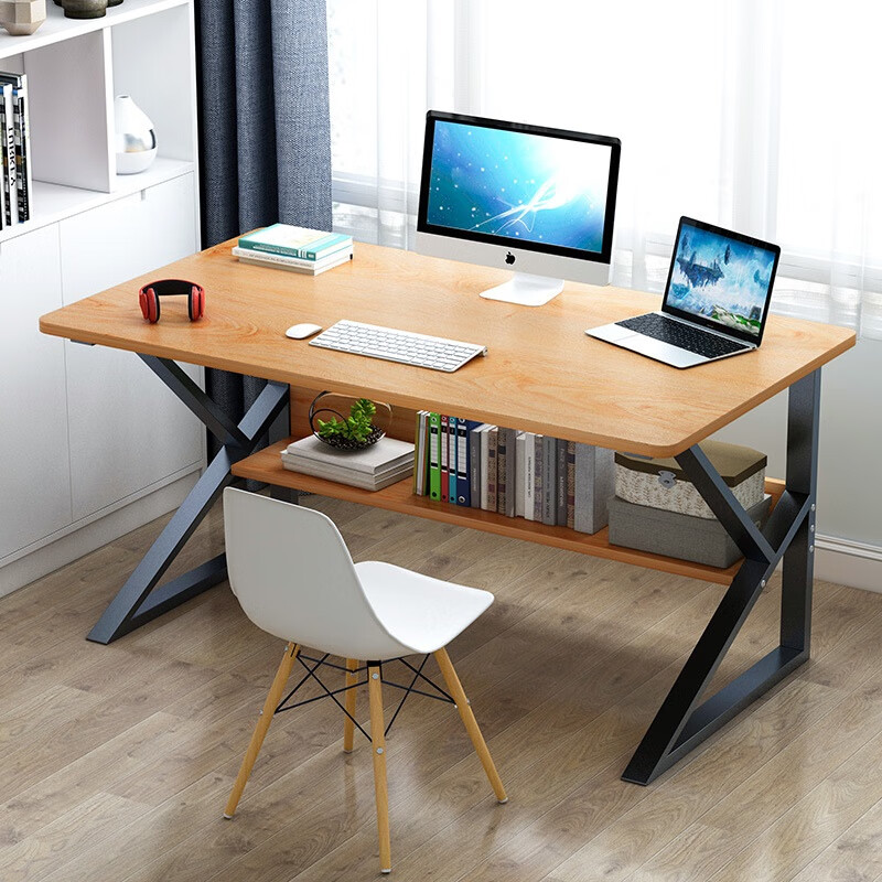 电脑桌椅 一套电脑台式桌全套桌椅办公家用学习桌中学生书桌简约卧室