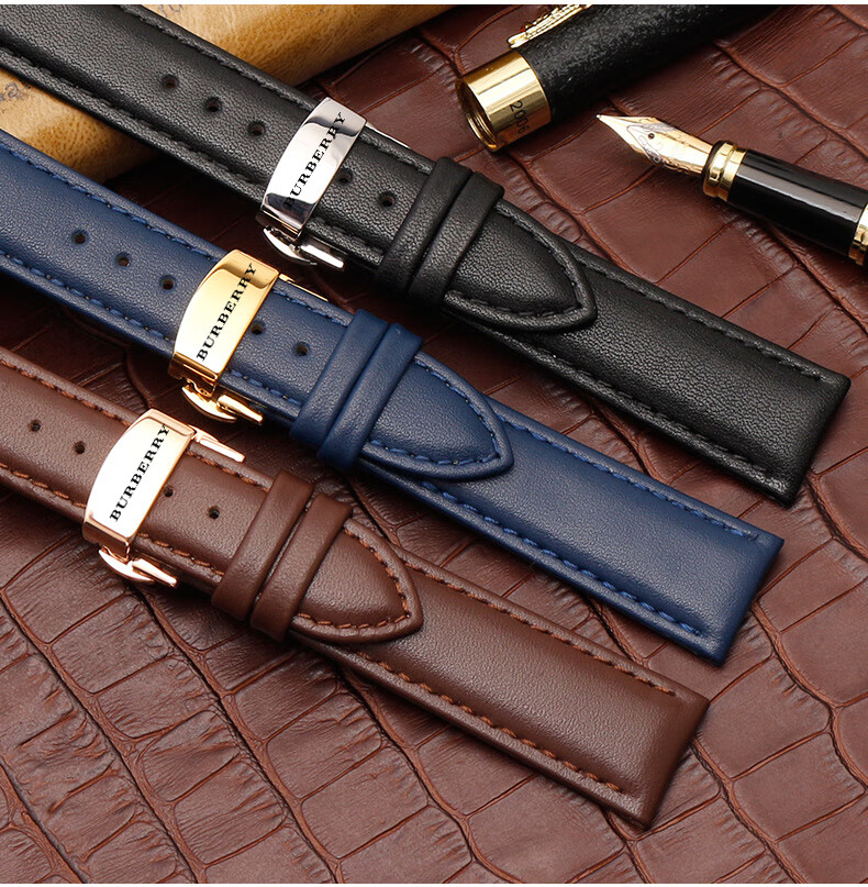 巴宝莉手表表带 巴宝莉博柏利手表带男女款burberry bu1938钢表链18