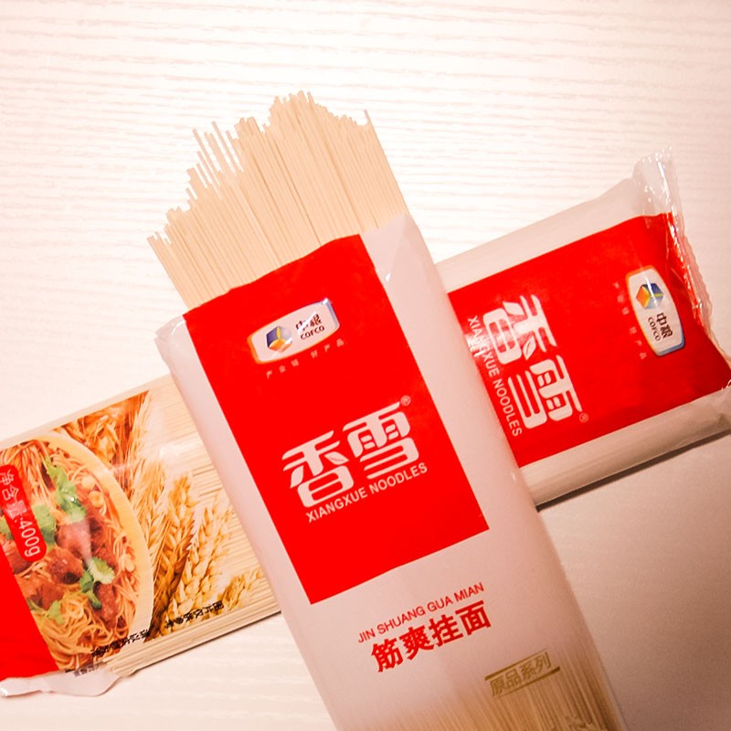 中粮香雪全麦筋爽挂面 中粮出品 全麦筋爽面400g*3包