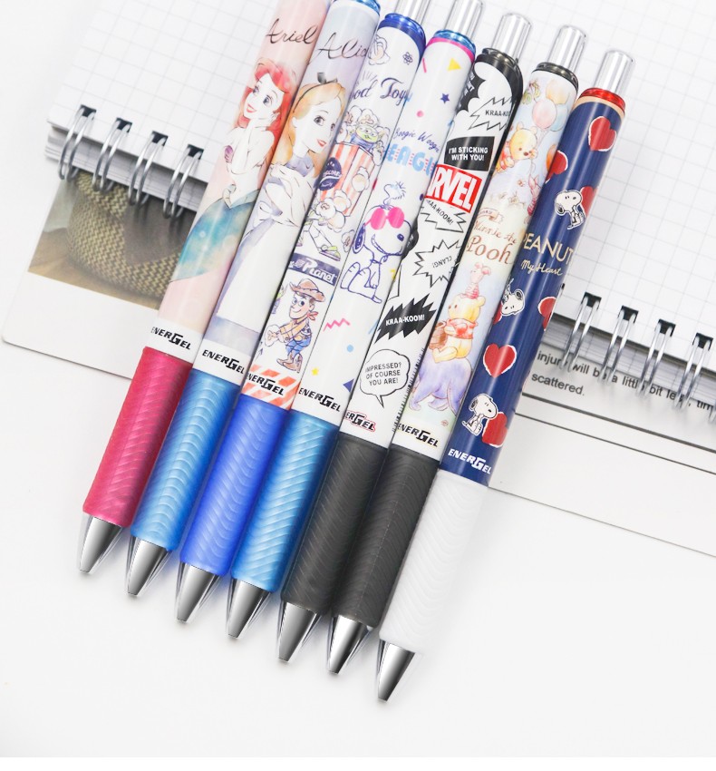 日本pentel派通限定款火影忍者旋涡鸣人卡卡西学生速干黑色中性笔0.