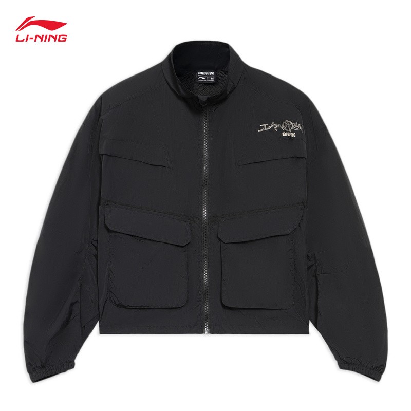 李宁外套女2022新品春季李宁反伍badfive女子运动风衣官方旗舰网afds