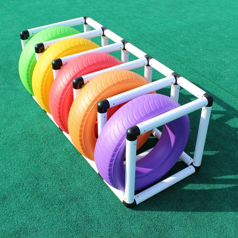 儿童轮胎车幼儿园户外活动体育拓展运动玩具感统训练器材游戏道具绿色