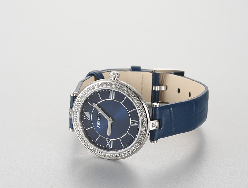 swarovski施华洛世奇天鹅官网同款皮带女性石英手表 5376633 34mm