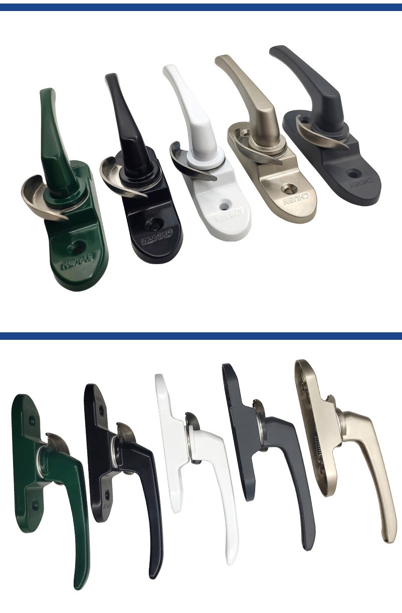 格林钛德 月牙锁 铝合金门窗90型月牙锁窗锁 窗扣 塑钢推拉窗户锁钩窗