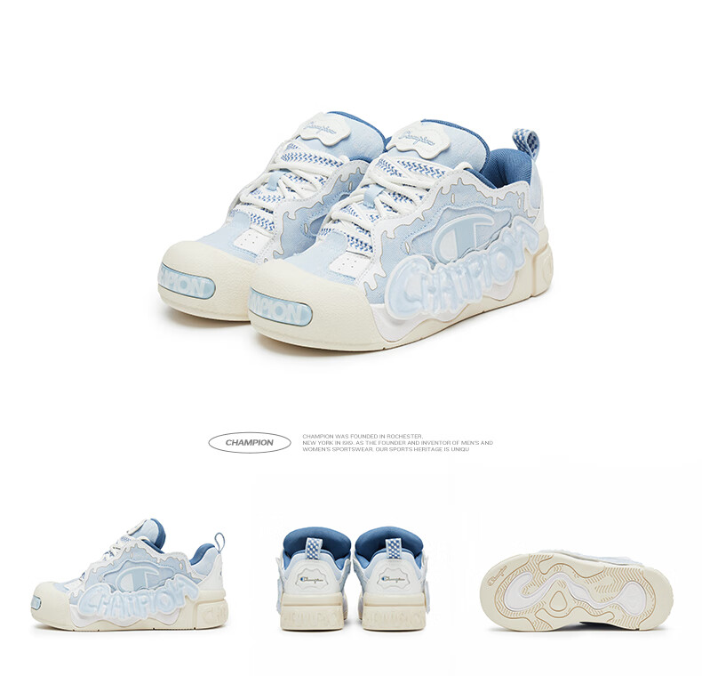 Champion American Champion Sneakers for Women And Men, Puffy Jelly Shoes, Thick-Soled Casual Loafers, 25SST17 18