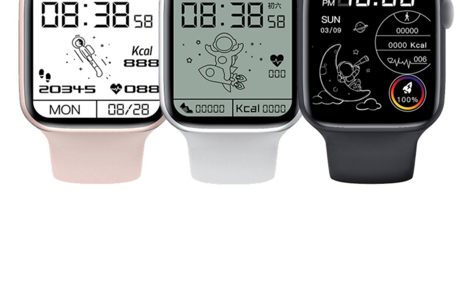 【官方旗舰】华强北智能电话手表/w26watchs6iwatch安卓太空人液晶