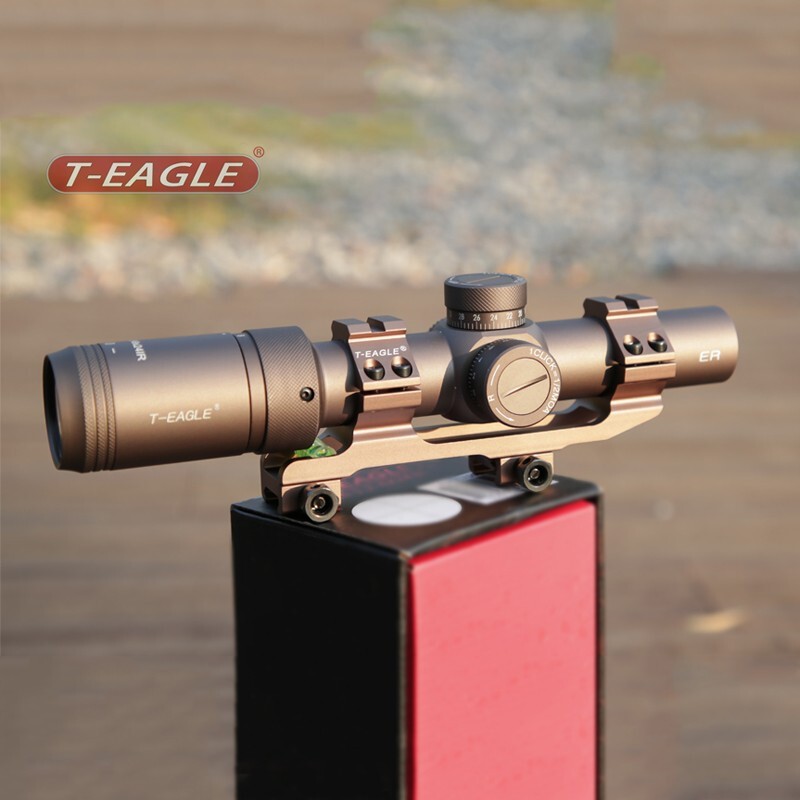 teagle突鹰er126x24ir狼棕黑色瞄准镜高抗震高清晰十字镜防水充氮薄壁