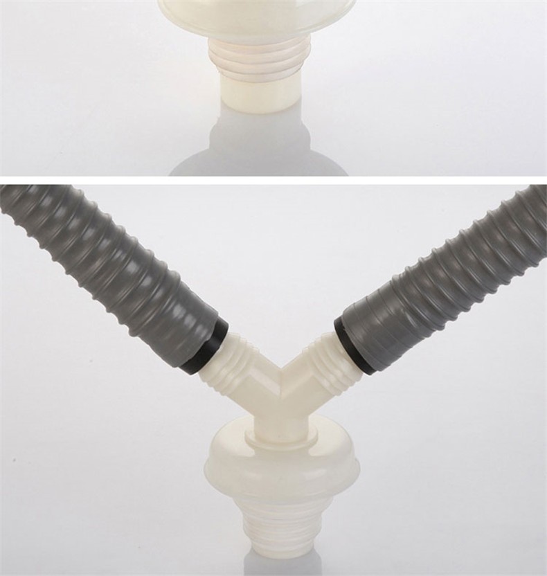 沐锐murui洗衣机下水管三通拖把池4050pvc下水道排水管防臭地漏直接