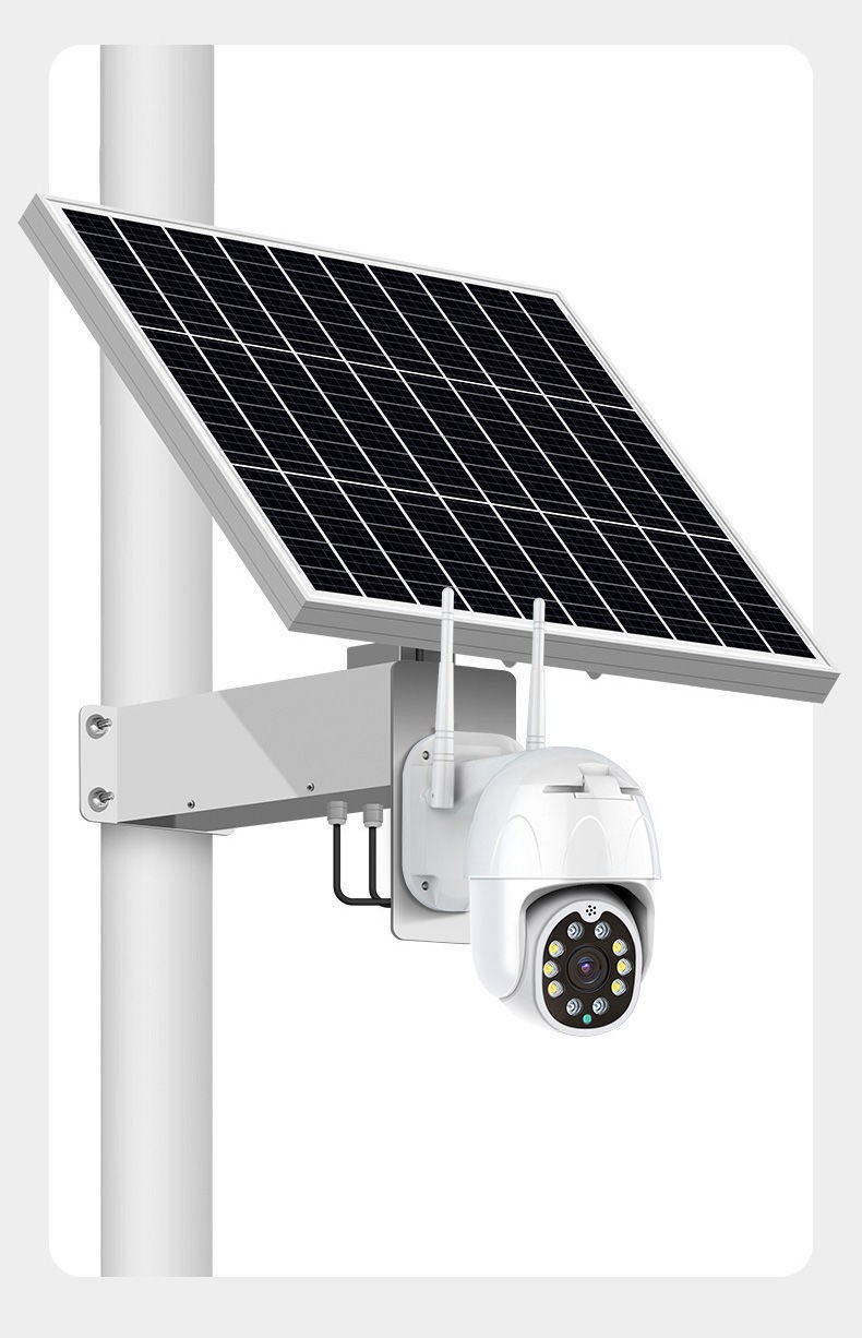 mdng华为手机通用太阳能板摄像头室外连手机远程监控器灯带360度无